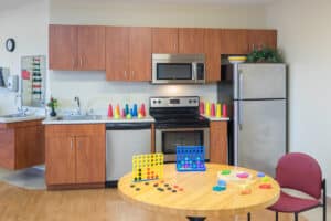 Occupational therapy kitchen at the Sun City Post Acute facility
